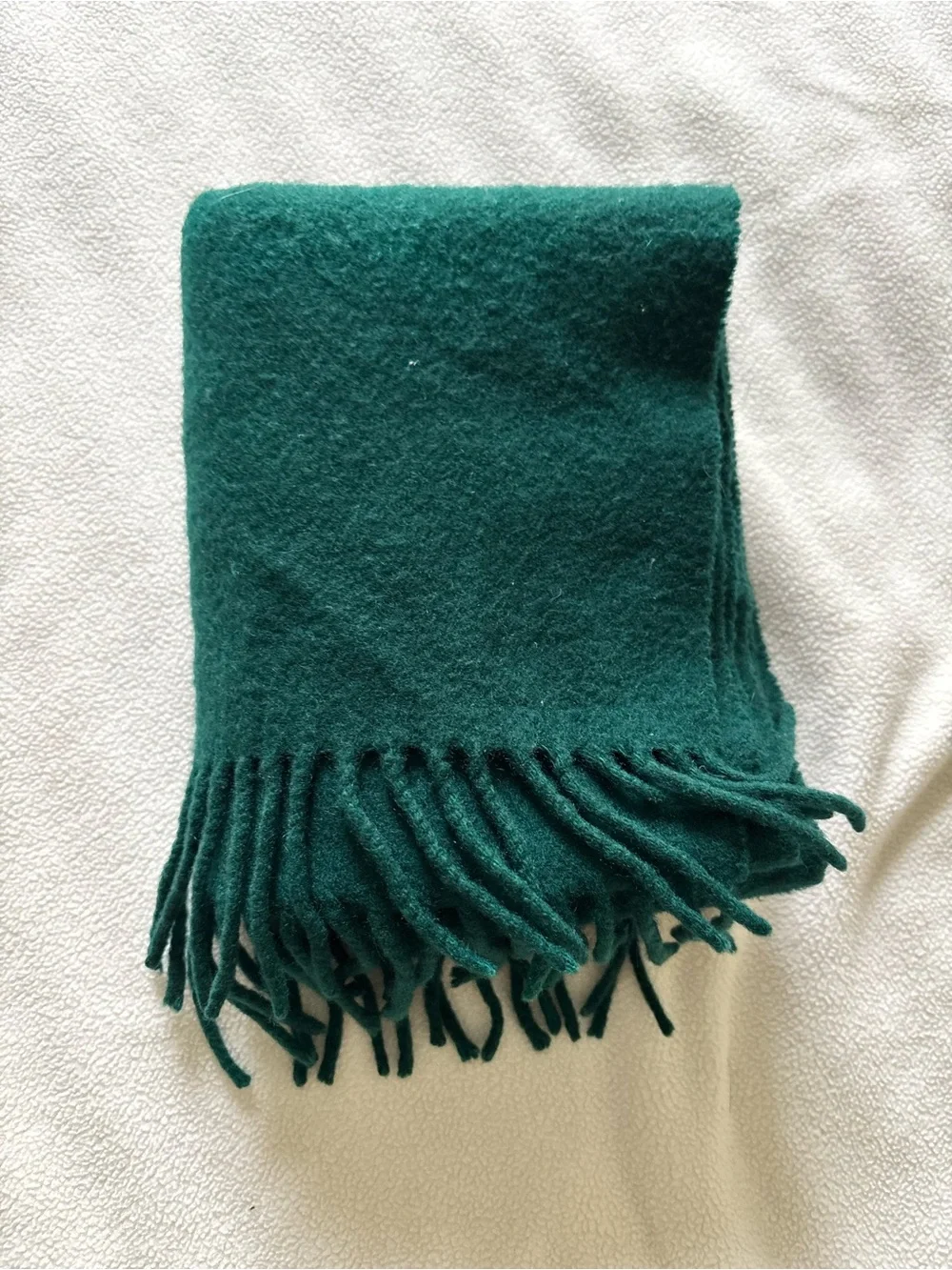 100% Green Cashmere Scarf